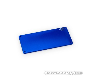 JConcepts - RC10B7 aluminum electronics plate (12.3g) - blue