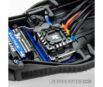 JConcepts - RC10B7 aluminum electronics plate (12.3g) - black