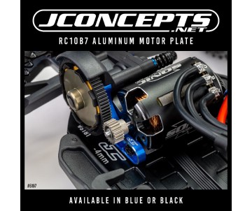 JConcepts - RC10B7 aluminum motor plate - black