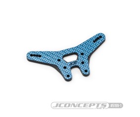 JConcepts RC10B7 carbon fiber rear shock tower - blue 