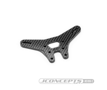 JConcepts RC10B7 carbon fiber rear shock tower - black 