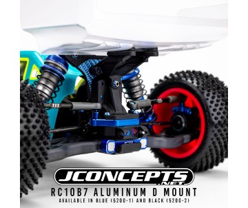 JConcepts - RC10B7 aluminum D mount - blue 
