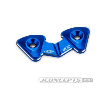 JConcepts RC10B7 aluminum 1-piece rear wing button - blue (Fits – RC10B7 | RC10B7D)