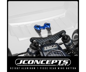 JConcepts RC10B7 aluminum 1-piece rear wing button - blue (Fits – RC10B7 | RC10B7D)