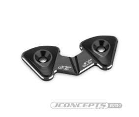 JConcepts RC10B7 aluminum 1-piece rear wing button - black 