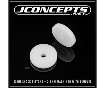 JConcepts 13mm shock pistons, 2.3mm machined with dimples, 2pc