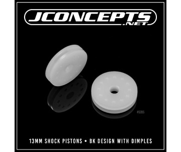 JConcepts 13mm shock pistons, BK design with dimples, 2pc 