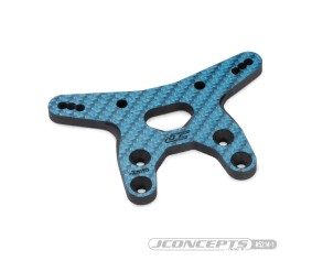 JConcepts – RC10B7 -2mm carbon fiber front shock tower - blue (Fits – RC10B7 | RC10B7D)