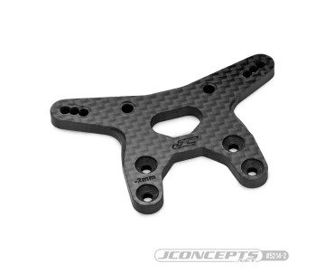 JConcepts – RC10B7 -2mm carbon fiber front shock tower - black (Fits – RC10B7 | RC10B7D)