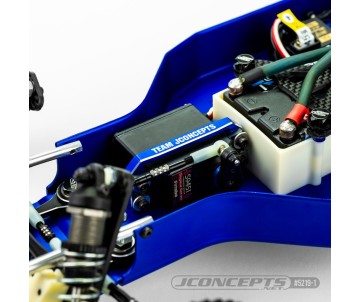 JConcepts - RC10, RC10T, RC10GT servo mount bracket, black 