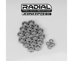 JConcepts Radial NMB bearing kit - Fits XRAY XB8 2025 w/ universals 
