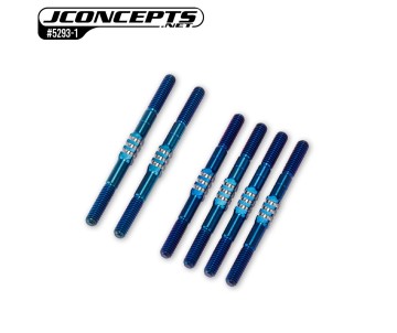 JConcepts - B84 Fin Titanium turnbuckle set, 6pc. - Burnt Blue 