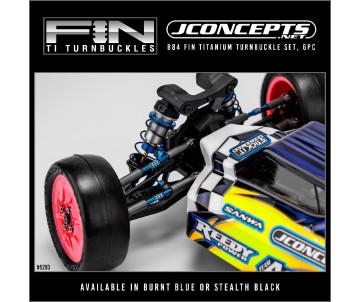 JConcepts - B84 Fin Titanium turnbuckle set, 6pc. - Burnt Blue 
