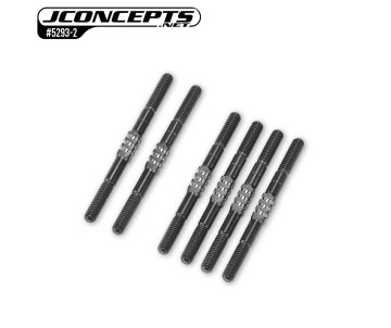 JConcepts - B84 Fin Titanium turnbuckle set, 6pc. - Stealth Black 