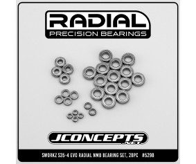 JConcepts - Sworkz S35-4 Evo Radial NMB bearing set, 26pc.