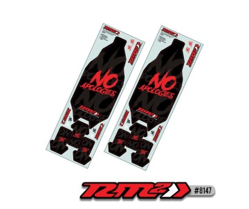 JConcepts RM2, No Apologies B6.4 precut chassis protective sheet, 2pc 