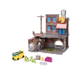 Jada Nano Scene TMNT Turtle Lair with 4 Figures