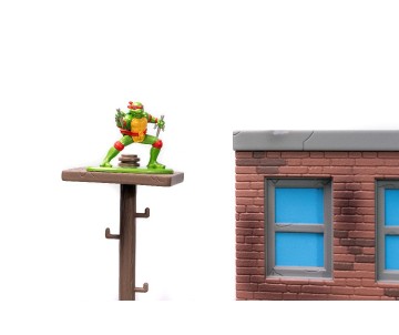 Jada Nano Scene TMNT Turtle Lair with 4 Figures