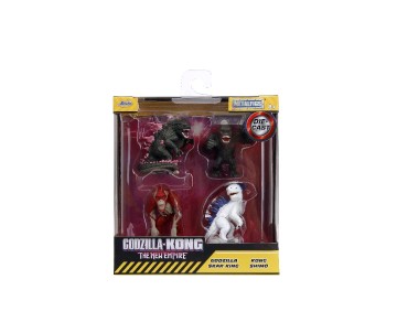 Jada 2.5” Metalfigs Godzilla x Kong - The New Empire (4 Pack)