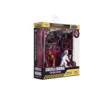 Jada 2.5” Metalfigs Godzilla x Kong - The New Empire (4 Pack)