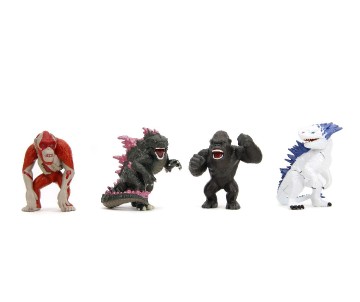 Jada 2.5” Metalfigs Godzilla x Kong - The New Empire (4 Pack)