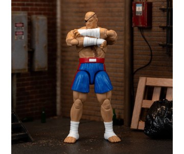 Jada 1/12 Action Figure - Street Fighter Deluxe - Sagat