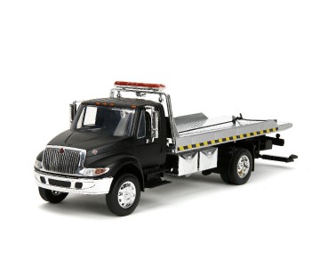 Jada 1/24 International Flatbed Tow Truck  - Primer Black