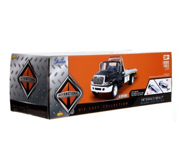 Jada 1/24 International Flatbed Tow Truck  - Primer Black