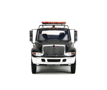 Jada 1/24 International Flatbed Tow Truck  - Primer Black