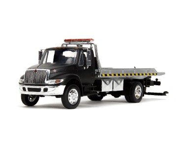 Jada 1/24 International Flatbed Tow Truck  - Primer Black
