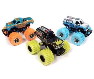 Johnny Lightning 1/64 Monster Trucks - Frost Bite I Scream You Scream!, Tiki Terror, Creep Sweeper Zombie Response Unit - 2022 - R1 (12)