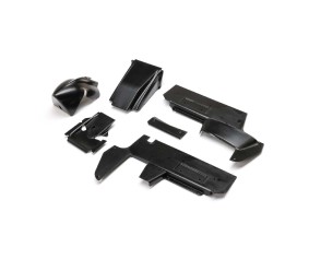 Losi Body Panel Set, Black: 22S Sprint Car