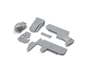 Losi Body Panel Set, Silver: 22S Sprint