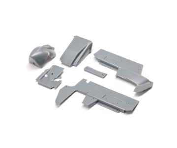 Losi Body Panel Set, Silver: 22S Sprint