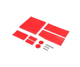 Losi Wing Panel Set, Red: 22S Sprint