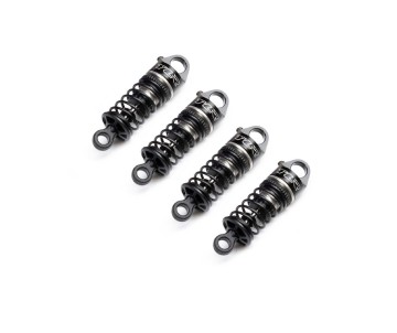 Losi Aluminum Shock Set, On-Road, Assembled (4): GROM