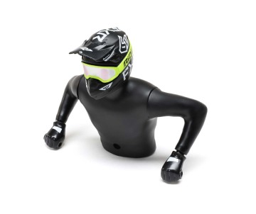 Losi Rider Figure Upper, FXR Yellow: PM-SM