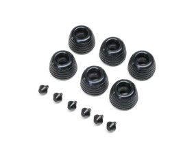 Losi Rubber Lean Bar Wheels & Stops (6): PM-SM