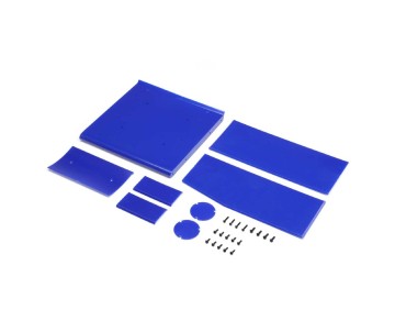 Losi Wing Panel Set, Blue: 22S Sprint
