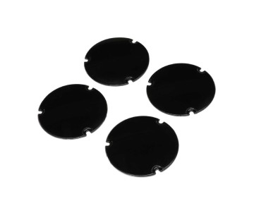 Losi Wheel Cover Set, Black: 22S Sprint