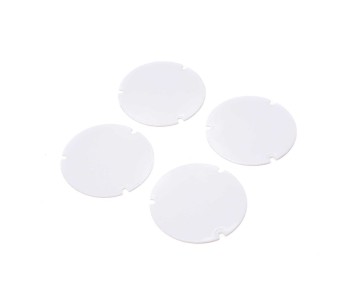 Losi Wheel Cover Set, White: 22S Sprint