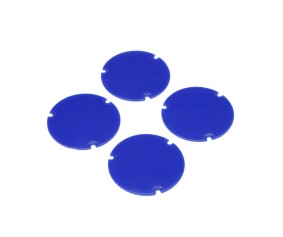 Losi Wheel Cover Set, Blue: 22S Sprint