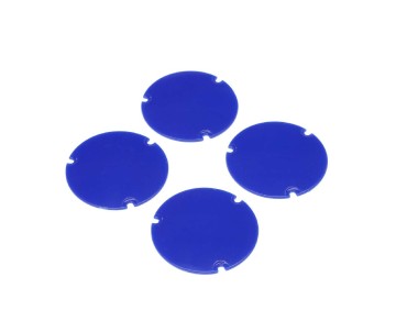 Losi Wheel Cover Set, Blue: 22S Sprint
