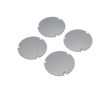 Losi Wheel Cover Set, Silver: 22S Sprint