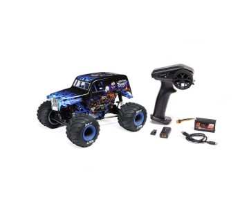 Losi 1/18 Mini LMT Son Uva Digger Monster Truck 4X4 RTR (Battery & Charger Included) - Blue