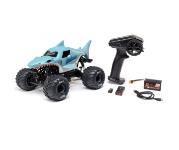 Losi 1/18 Mini LMT Megalodon 4X4 Monster Truck RTR (Battery & Charger Included) - Blue
