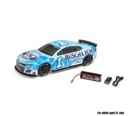 Losi 1/12 NASCAR RC Racecar Ross Chastain No. 1 2025 Busch Light Chevrolet Camaro ZL1 2S AWD RTR Brushed On-Road (B&C Incl.),  Blue