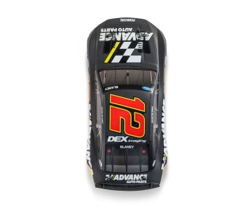 Losi 1/12 NASCAR RC Racecar Ryan Blaney No. 12 2025 Advance Auto Ford Mustang 2S AWD RTR Brushed On-Road (Battery & Charger included, Black