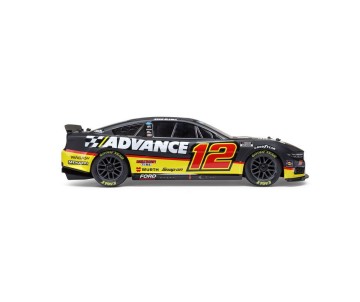 Losi 1/12 NASCAR RC Racecar Ryan Blaney No. 12 2025 Advance Auto Ford Mustang 2S AWD RTR Brushed On-Road (Battery & Charger included, Black