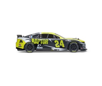Losi 1/12 NASCAR RC Racecar William Byron No. 24 2025 Raptor Chevrolet Camaro ZL1 2S AWD Brushed On-Road (B&C Incl.), Black